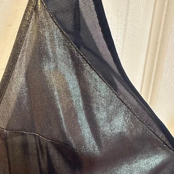 Free People Metallic Maxi Dress - Gold and Black - Picture 5 of 8